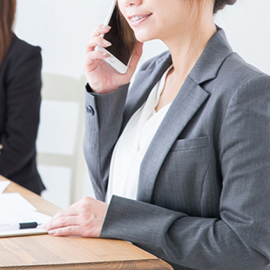 お問い合わせ風景