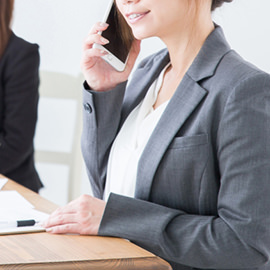 お問い合わせ風景